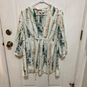 Liz Lange Maternity Tunic Blouse Shirt
